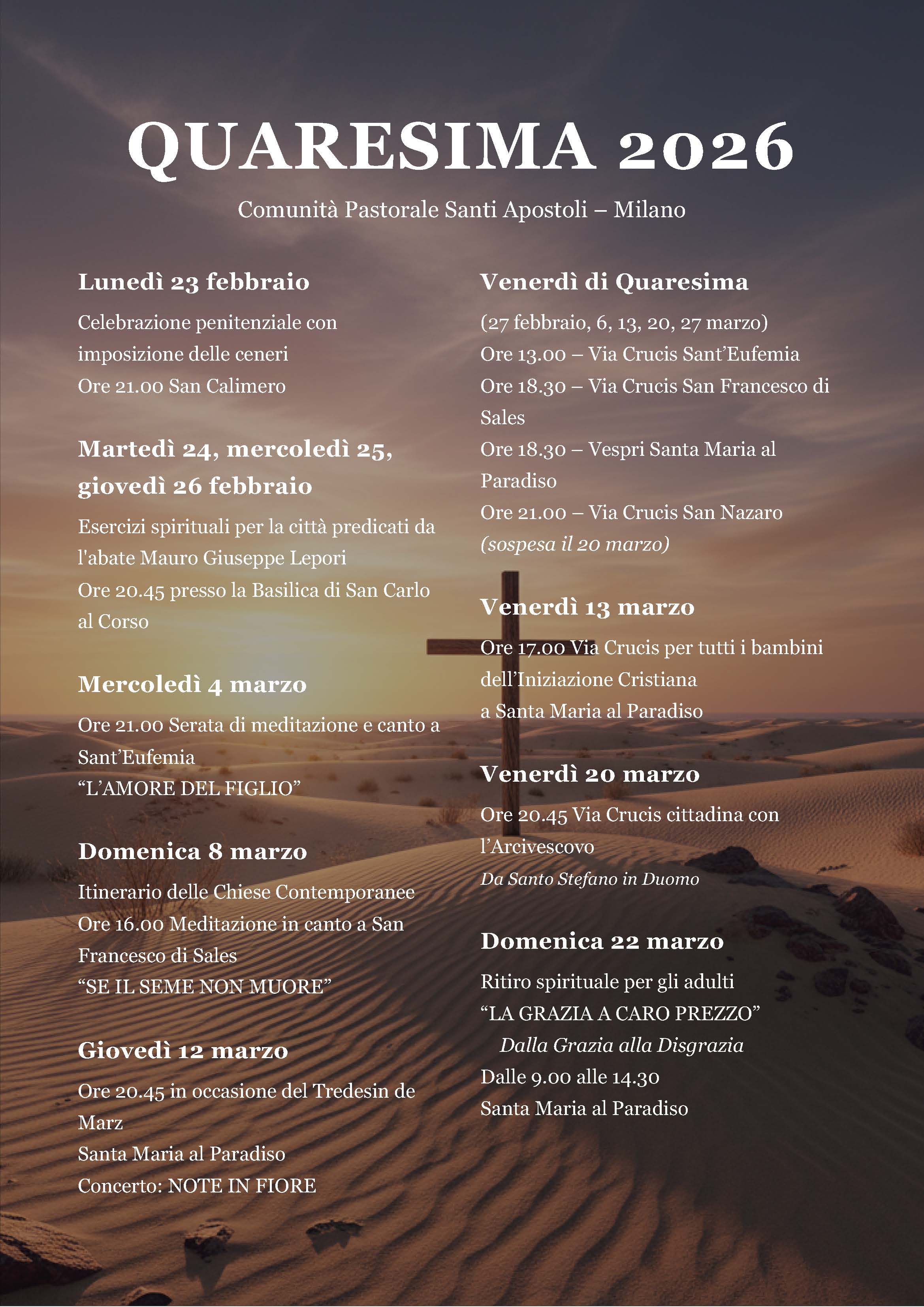 Quaresima 2026
